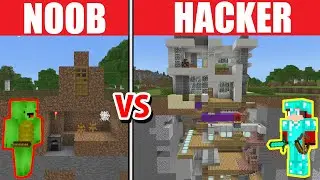 NOOB vs PRO: STRONGEST FULLY AUTOMATIC SECURITY HOUSE BUILD CHALLENGE in Minecraft