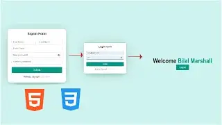 how to create a user form using HTML, CSS JavaScript @Bilalcodingstudio