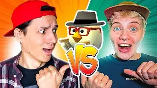 ЗАРУБА В ЧИКЕН ГАН С ОЛЕЙ КЕКС!🔥 КТО КОГО?😱 УЧУСЬ ИГРАТЬ В CHICKEN GUN @OlyaKeks