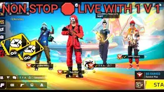 Non Stop Live With Subscriber Custom Challenge 1 VS 1 And Craftland Challenge Free Fire