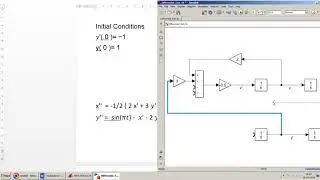 How to design Differential Equation (2nd Order) in Simulink - MATLAB?