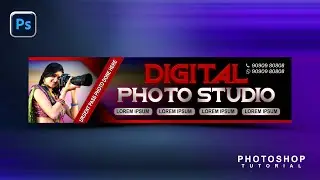 Photo Studio Banner Design | Adobe Photoshop Tutorial