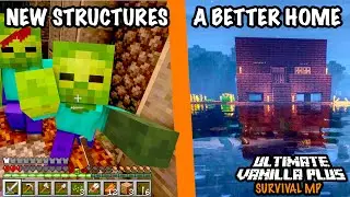 Exploring NEW Catacombs and Building a Lake House! - Ultimate Vanilla Plus Survival MP Part 2