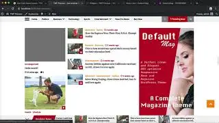 Widget Management and Setting Up Your Site Using Default Mag