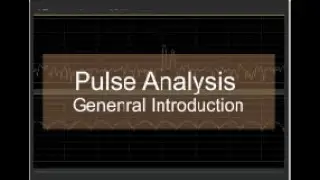 Pulse Analysis with VSA 2020 Release #01: General Introduction