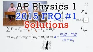 2015 #1 Free Response Question - AP Physics 1 - Exam Solution