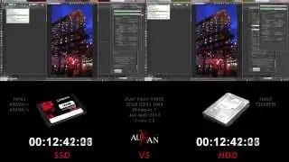 Test Render 3ds max V-ray 3.2 SSD vs HDD