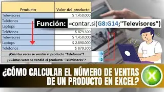 COMO CALCULAR EL NUMERO DE VENTAS DE UN PRODUCTO EN EXCEL.