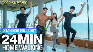 [EN] 여름 휴가를 위한 스쿼트 없는 땀범벅💦 걷기홈트ㅣLOW IMPACT CARDIO FOR SUMMER BODY (NO SQUAT NO JUMPING)