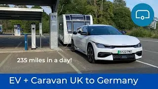 EV towing a caravan to Germany from Scotland: Range and cost