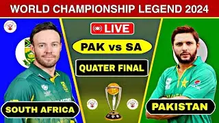 Pakistan Legends vs South Africa World Championship 2024 | Pak vs Sa Score Commentary