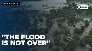 Drone footage: Flooding in in northwest Iowa