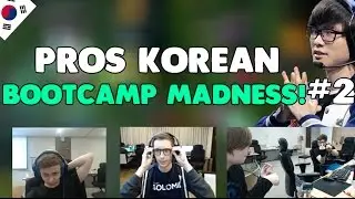 PROS KOREAN BOOTCAMP MADNESS! #2 (ft Jensen, Faker, Bjergsen, Zven, Doublelift, Perkz, Sneaky)