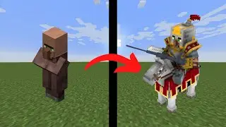 Turning Minecraft Villagers into KNIGHTS!