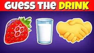 🍕 🥤Guess the Word by Emoji - FOOD & DRINK Edition🍔🍹 | Emoji Quiz 2024