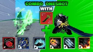 DARK BLADE REWORK Combo One Shot With All Melee | Blox Fruits update 20