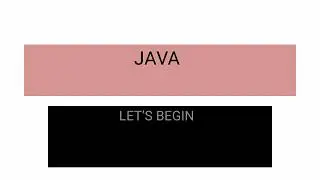 Java tutorial for beginners