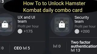 How To to Unlock Hamster Kombat daily combo card