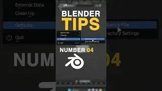 Blender Tips 04 Startup File ✔️ 