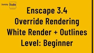 Enscape Override - White Render And Outlines