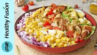 Classic Chicken Cobb Salad Recipe By Healthy Food Fusion