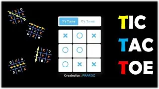 How to make TIC TAC TOE Using HTML CSS & JS | Step-By-Step Tutorial | PRAROZ