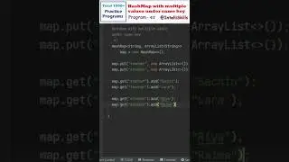Java Program 47 | HashMap with multiple values under same key #Shorts #java #coding