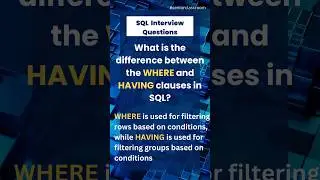 WHERE and HAVING keywords in SQL | SQL Interview Questions #sql  #shortsviral #interviewquestions