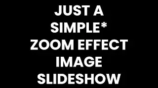 Image Slider in HTML and CSS | Zoom Effect