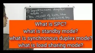 What is SPC? What is standby mode? What is synchronous duplex mode?what is load sharing mode?