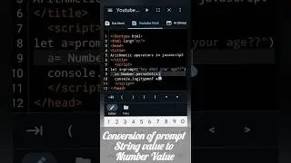 Number.parseInt Used in javascript to convert prompt string to number Value 