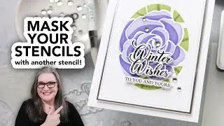 Use a stencil to mask another stencil and contain your pretty patterns!