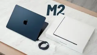 MacBook Air M2 MIDNIGHT Unboxing and Setup - 2022