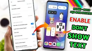 REDMI & POCO - So Finally Enable This Feature in 4GB Ram Devices | Activate Don't Show Text