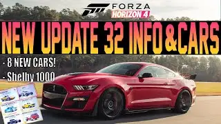 Forza Horizon 4 - NEW Update 32 CARS! - 8 New Cars + Hot Wheels Pack