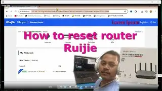 How to Reset Ruijie AP router  2023 by (leangz)