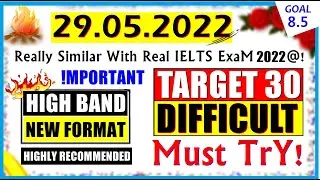 IELTS LISTENING PRACTICE TEST 2022 WITH ANSWERS | 29.05.2022