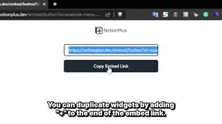 How to use: Notion Plus Widget Duplicate? (Notion Widgets)
