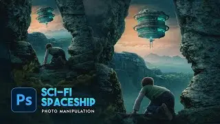 Create a Spaceship in Photoshop - Fantasy Sci Fi Photo Manipulation Speed Art