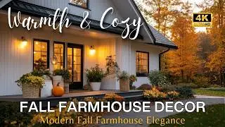 Elevate Your Home with Modern Farmhouse Elegance: A Charm Guide to Fall Decor & Cozy Natural Touches