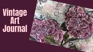 VINTAGE Mixed Media Art Journal Tutorial-Collage Papers