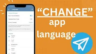 Change App Language On Telegram. |Technologyglance