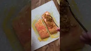 Maple Dijon Almond Crusted Salmon