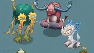 Gnarls, Flum Ox and Incisaur on Bone Island Full Song (My Singing Monsters)