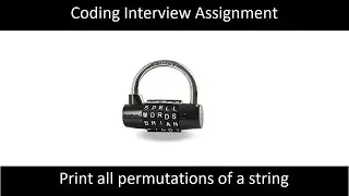 IQ 59: Print all permutations of a string