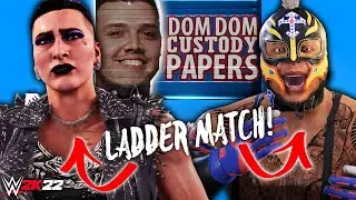 WWE 2K22: I made Rhea Ripley fight for CUSTODY of Dominik Mysterio (Modded Gameplay)