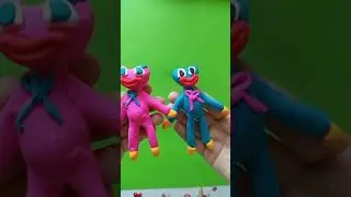 Хаги Ваги и Киси Миси, лепка из воздушного пластилина, 