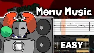 Friday Night Funkin vs. Tricky 2 - Menu Music - Guitar tutorial (TAB)