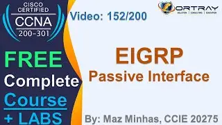 Free CCNA | 152- EIGRP Passive Interface | Day 7 | CCNA 200-301 Complete Course