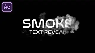 After Effects Tutorial: Smoke Text Reveal in After Effects | No Plugin Required